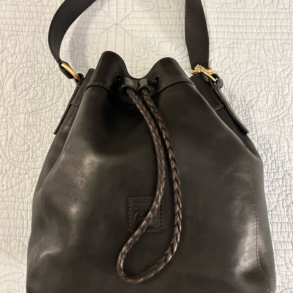 Dooney & Bourke Florentine Leather Medium Hattie Bag in Black - $520 Retail EUC - Picture 5 of 16